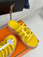 ISABELLA SANDAL LEMON CALFSKIN