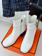 jill 60 ankle boot white calfskin
