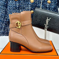 jill 60 ankle boot brown calfskin