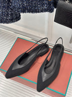 LP Rebecca Slingbacks In Black Lambskin 989412