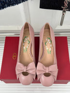 Bowow Pumps In Kidskin 40mm Light Pink Lambskin 989186