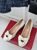 Bowow Pumps In Kidskin 40mm White Lambskin 989190