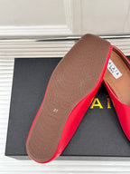 Alaia Slipper Red Calfskin 293196