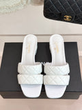 CC 25 Mid Heel Mule 5CM White Italian Leather 225350
