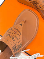 HM 26s Sandales 4.5cm Karima Tan Brown Sheepskin 675647
