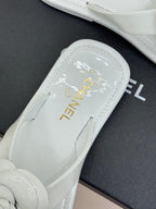 CC 26C Early Spring Camellia Slide White Patent Leather