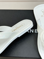 CC 26C Early Spring Camellia Slide White Patent Leather