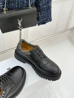 Dior Explorer III Derby Shoe Black Beige Calfskin Cotton & Technical Fabric