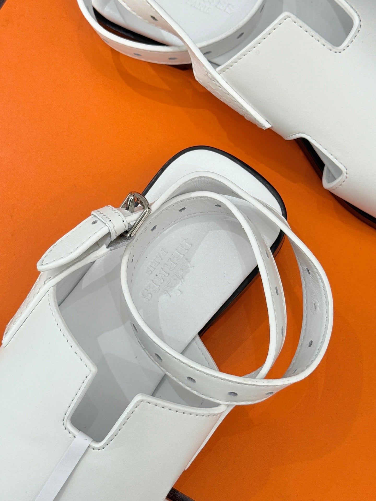 HM Maya Sandal White Leather 642792