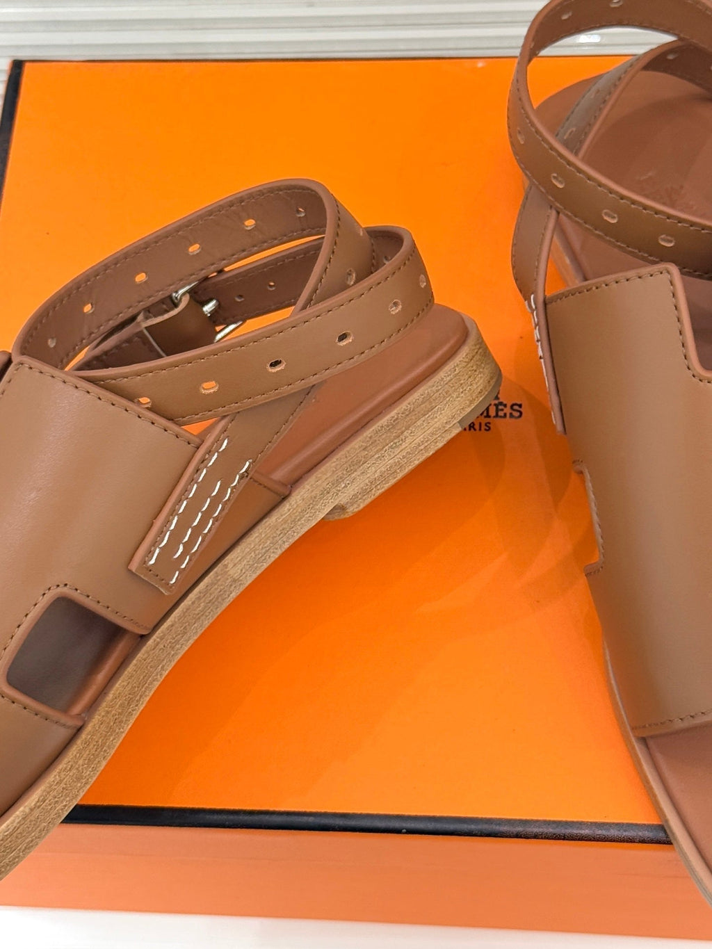 HM Maya Sandal Brown Leather 642793