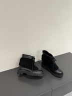 CC 25ss Martin Snow Boots Black Cowhide & Lambswool 417821
