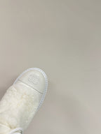 CC 25ss Martin Snow Boots White Cowhide & Lambswool 417824