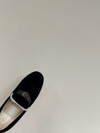 CD Loafers In Black Suede And Fleece Lining 109293