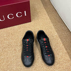 GG 26s Shift Sneakers Black Leather 691472