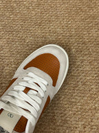 VLogo Upvillage Low-Top Sneakers Brown Grey Suede Leather 691440
