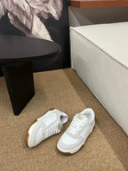 VLogo Upvillage Low-Top Sneakers White Grey Suede Leather 691441