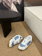 VLogo Upvillage Low-Top Sneakers Blue Grey Suede Denim 691443