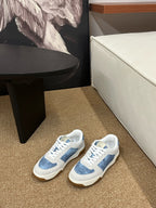 VLogo Upvillage Low-Top Sneakers Blue Grey Suede Denim 691443