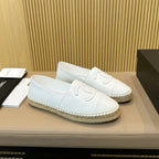 cc espadrilles all white calfskin