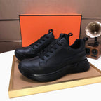 HM Men's Sneaker Full Black Cowhide 548106