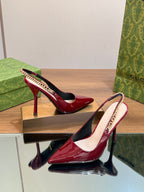 GG SIGNORIA SLINGBACK PUMP BLOOD LAMBSKIN