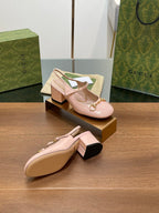 GG HORSEBIT PUMP PASTEL PINK LAMBSKIN
