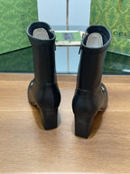 GG Horsebit Ankle Boot 65 Black Calfskin