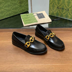 GG Marina Loafer Black Calfskin