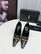 YSL Hermione Pump 11cm Black Patent Leather 680401