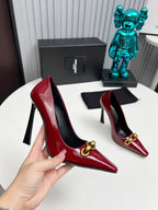 YSL Hermione Pump 11cm Red Patent Leather 680402