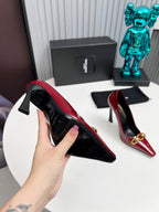 YSL Hermione Pump 11cm Red Patent Leather 680402