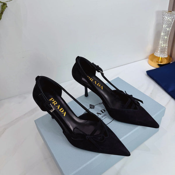 PRA 26SS Pumps 75 Black Suede 592349