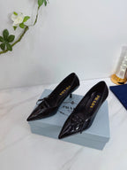 PRA 26SS High Heels Pumps 75 Black Patent Leather 592352