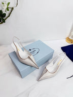 PRA 26SS Slingback 55 Ivory Beige Cowhide 592412