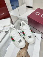 GG Men's ACE Sneaker White Cowhide 574741