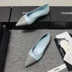 CC 26s Ballet Flat Grey Blue Leather 681970