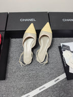 CC 26s Slingback Pointed Khahi Yellow Leather 681973