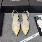 CC 26s Slingback Pointed Khahi Yellow Leather 681973