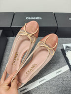 CC 26s Ballet Flat Pink Mesh Fabric Sheepskin 681979