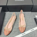 CC 26s Ballet Flat Pink Mesh Fabric Sheepskin 681979