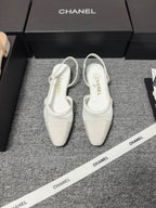 CC 26s Slingback 20 White Mesh Fabric Sheepskin 682002