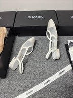 CC 26s Slingback 20 White Mesh Fabric Sheepskin 682002