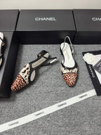 CC SS 2026 Slingbacks Flat White Black Brown Calfskin Lambskin