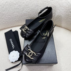 MARY JANE SHOES IN BLACK LAMBSKIN