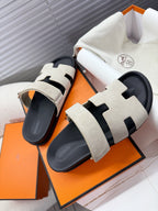 HM Chypre Sandal Beige Grey Suede 205486