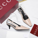 GG Cruise 2026 Slingback 55mm Light Beige Sheepskin 601090