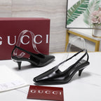 GG Cruise 2026 Slingback 55mm Black Sheepskin 601093