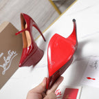 CL Matières Fécales Platform Pumps 15cm Red Patent Leather 637885