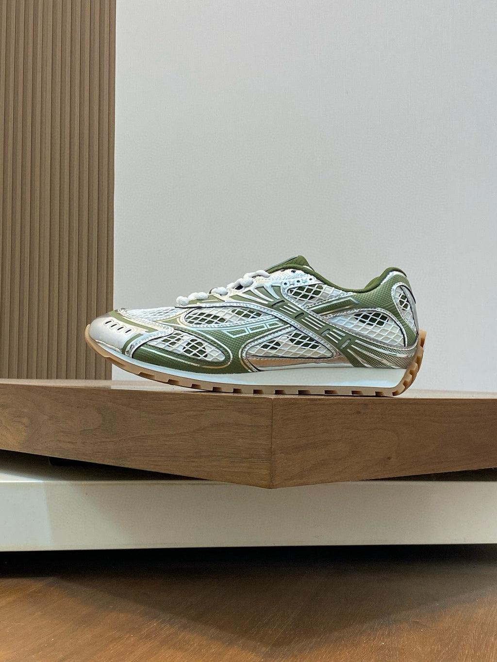 BV Orbit Low Top Sneaker Mesh Green White 573041