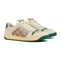 GG Men's Crystal Screener Sneaker Beige Diamond Canvas 523578
